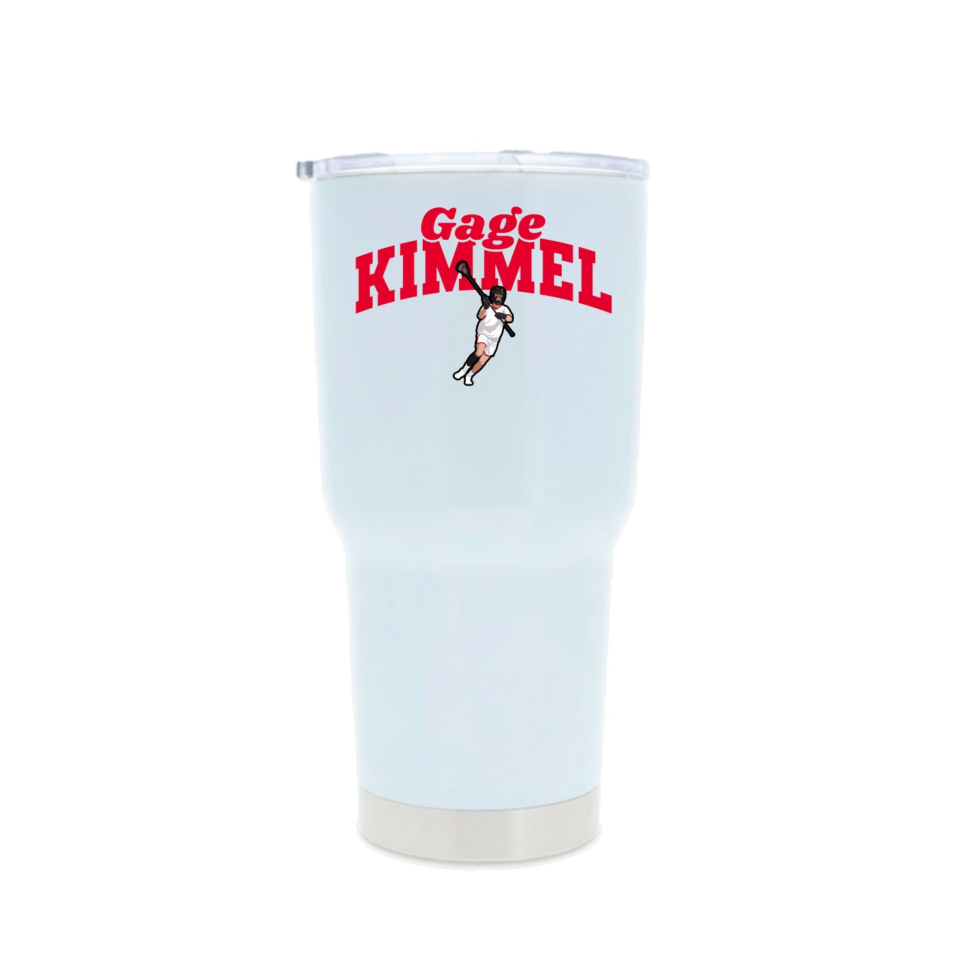 30oz Stainless Steel Tumbler — Signature Arch in White