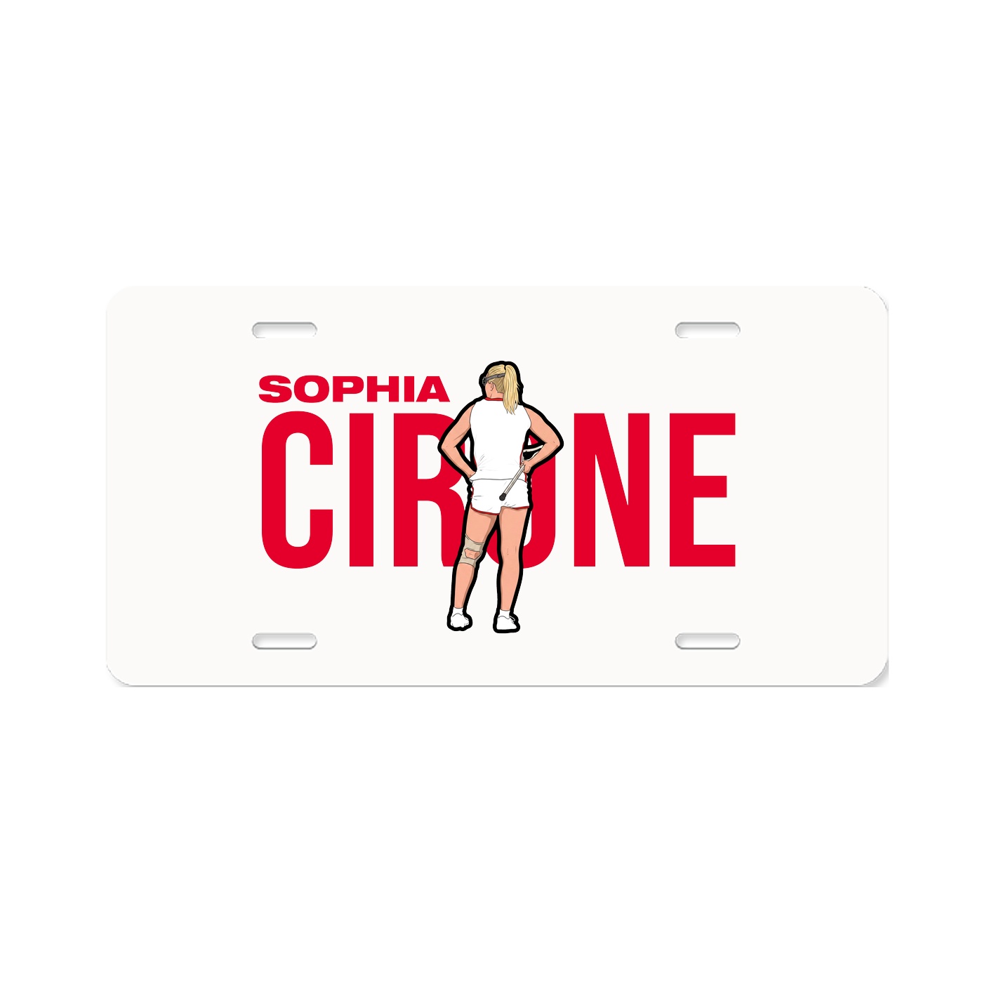 License Plate — Player Name in Classic