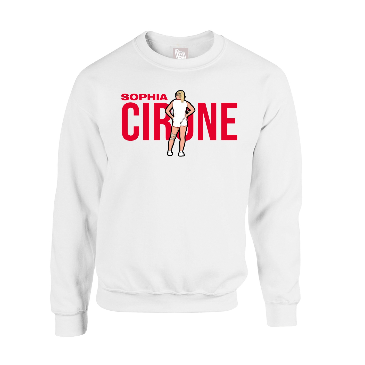 Fleece Crew — Player Name in White
