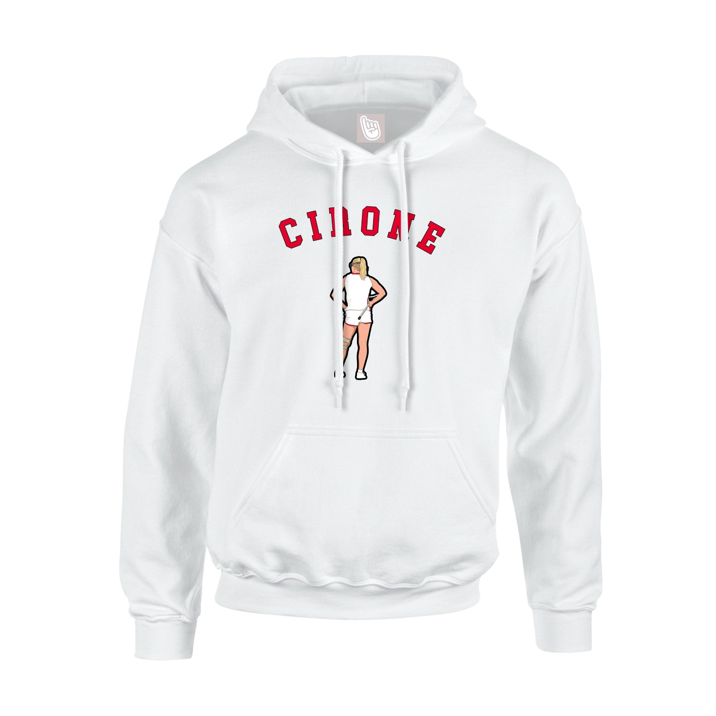 Hoodie — Shirsey Arch in White