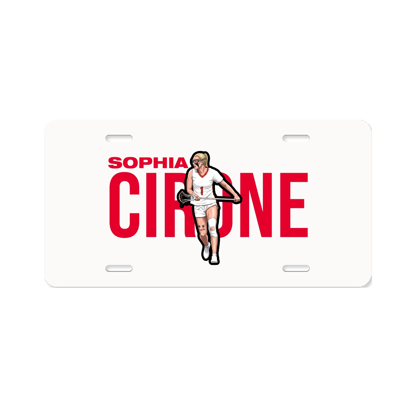 License Plate — Player Name in Classic