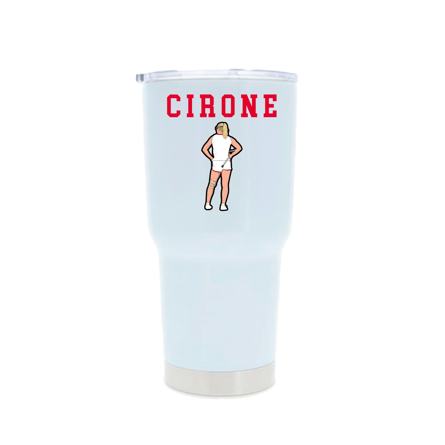 30oz Stainless Steel Tumbler — Shirsey in White