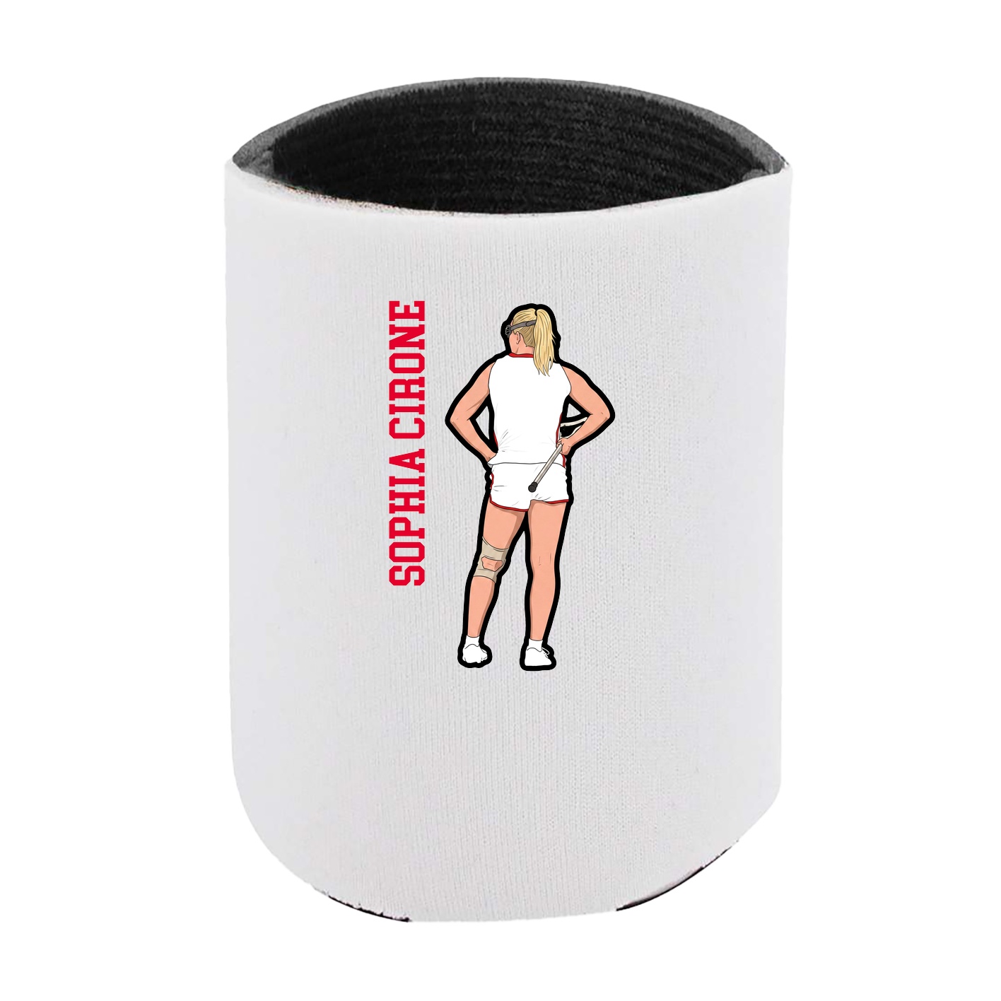 Can Holder — Name Vertical in White
