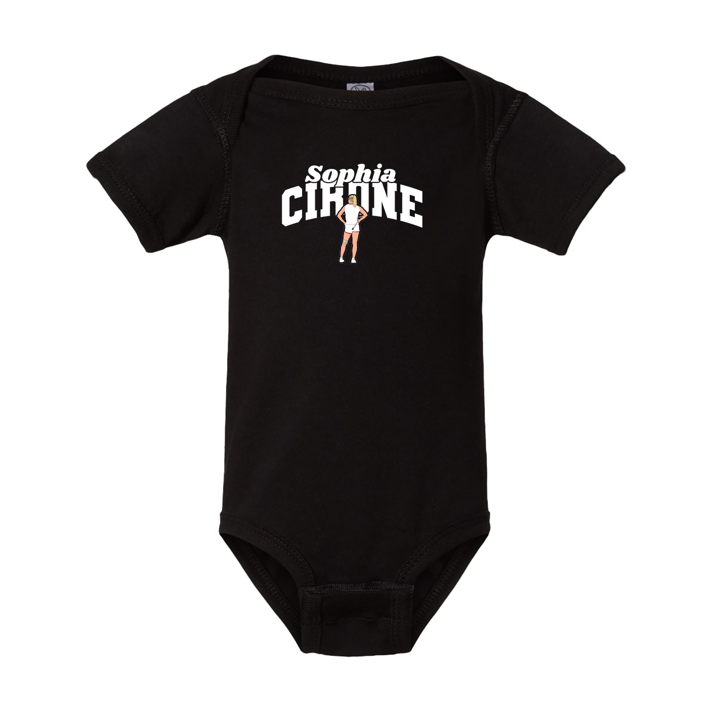 Baby Onesie — Signature Arch in Black