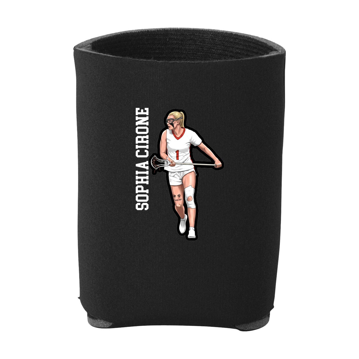 Can Holder — Name Vertical in Black