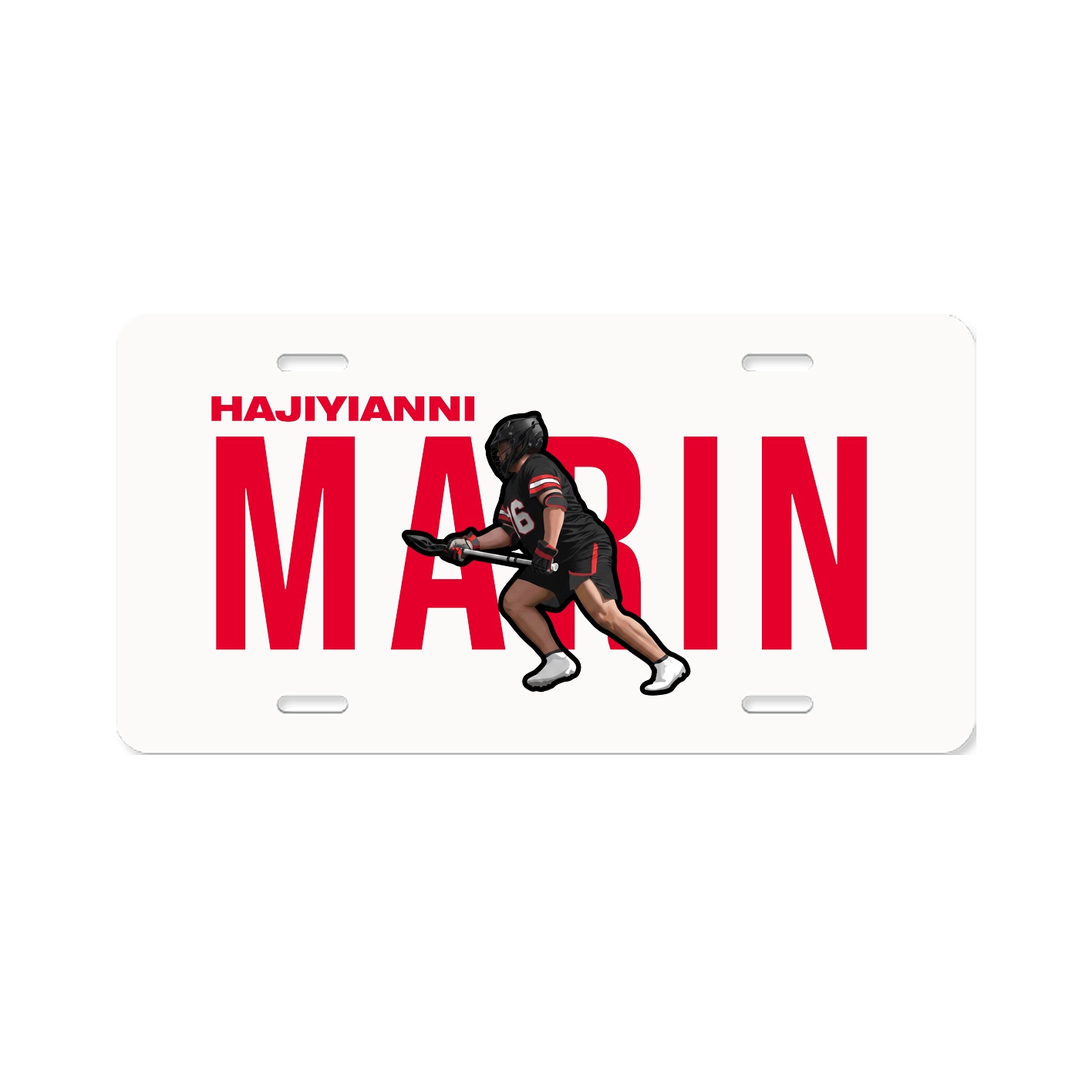 License Plate — Player Name in Classic