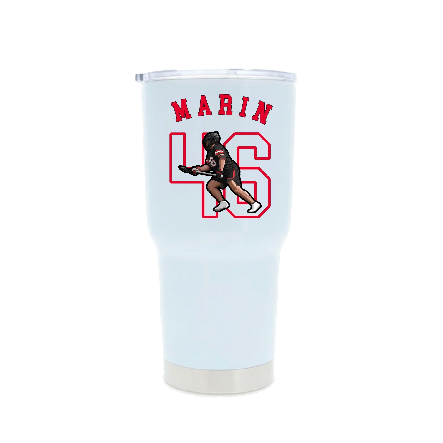 30oz Stainless Steel Tumbler — Shirsey Arch in White