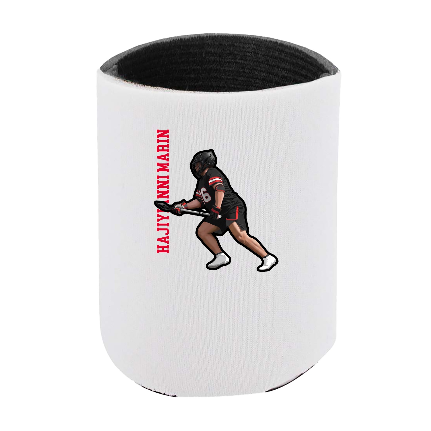 Can Holder — Name Vertical in White