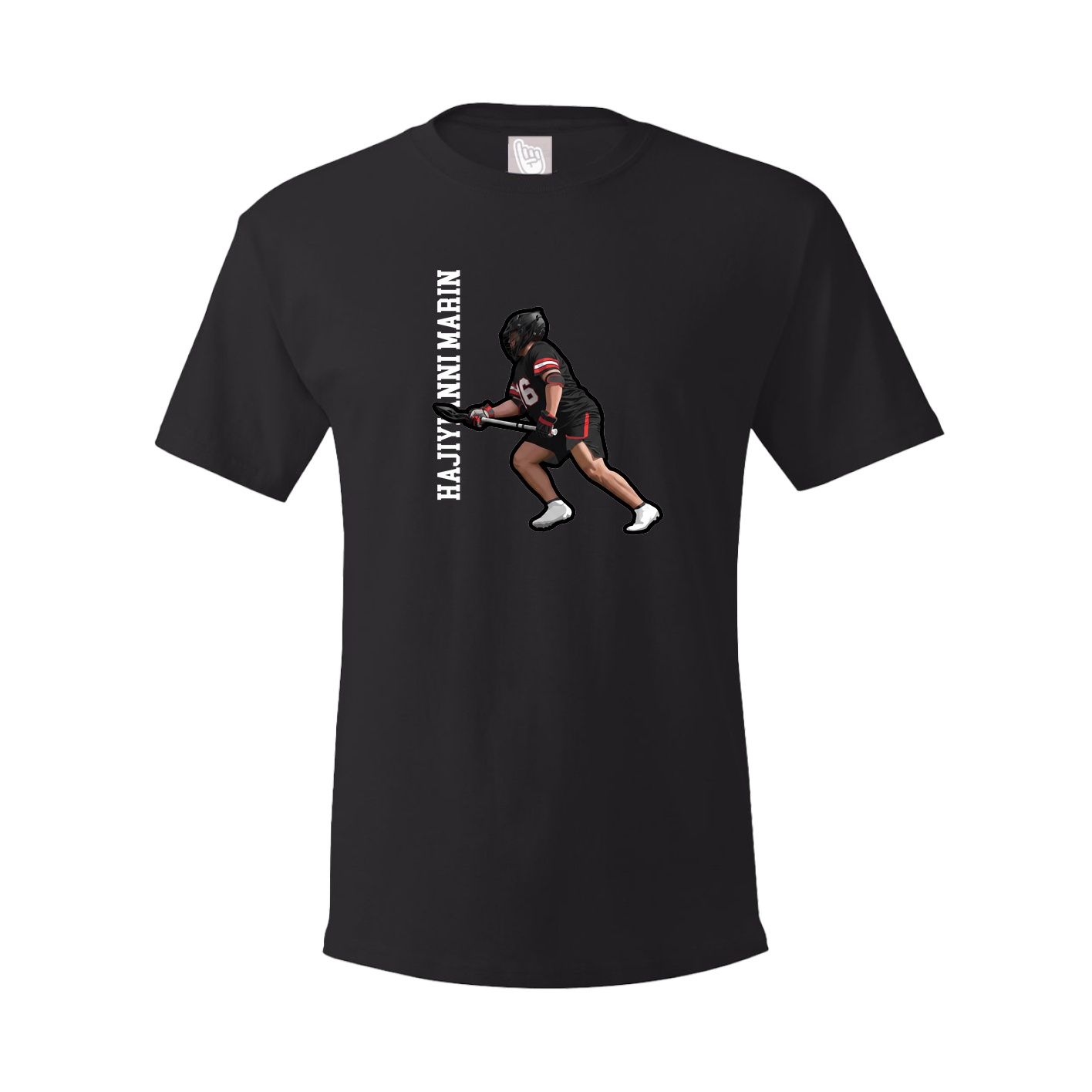 Tee — Name Vertical in Black
