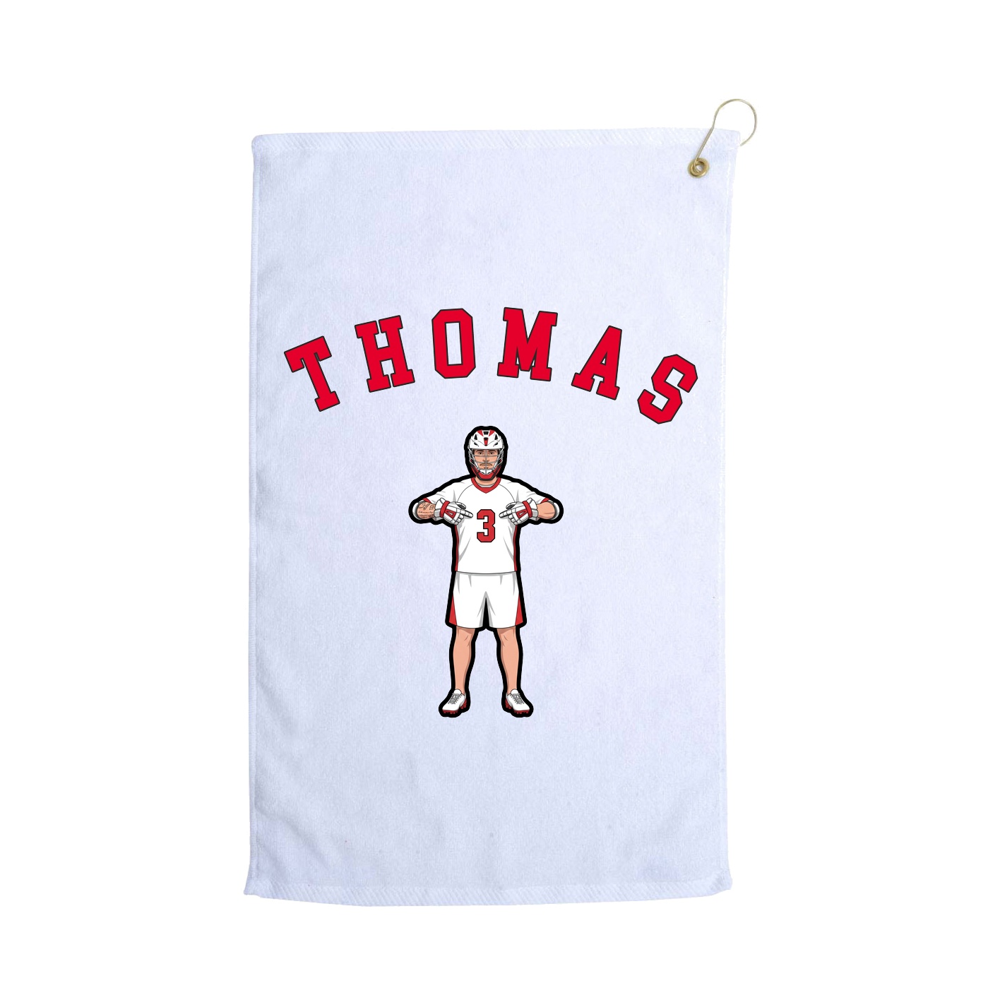Golf Towel — Shirsey Arch in White