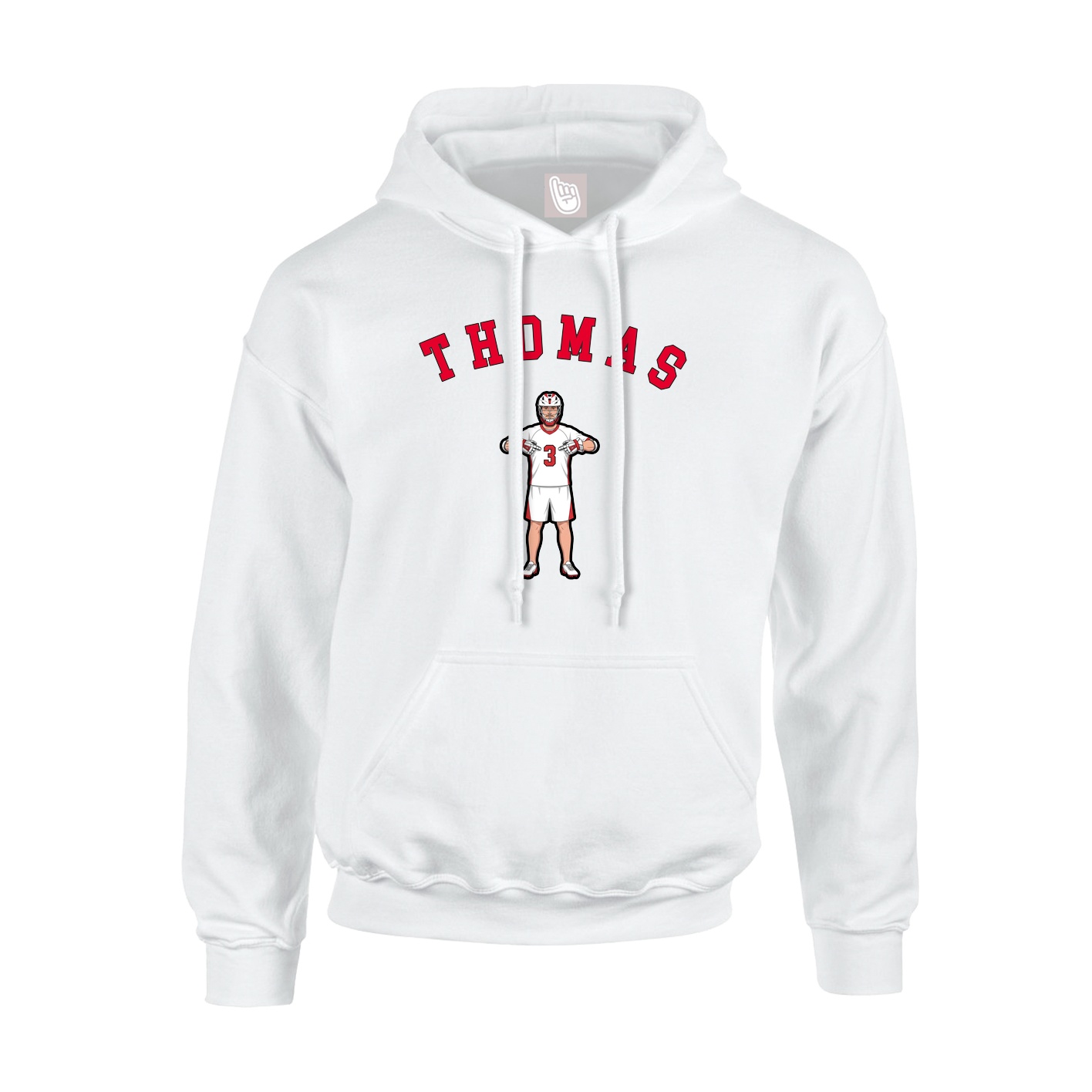 Youth Hoodie — Shirsey Arch in White