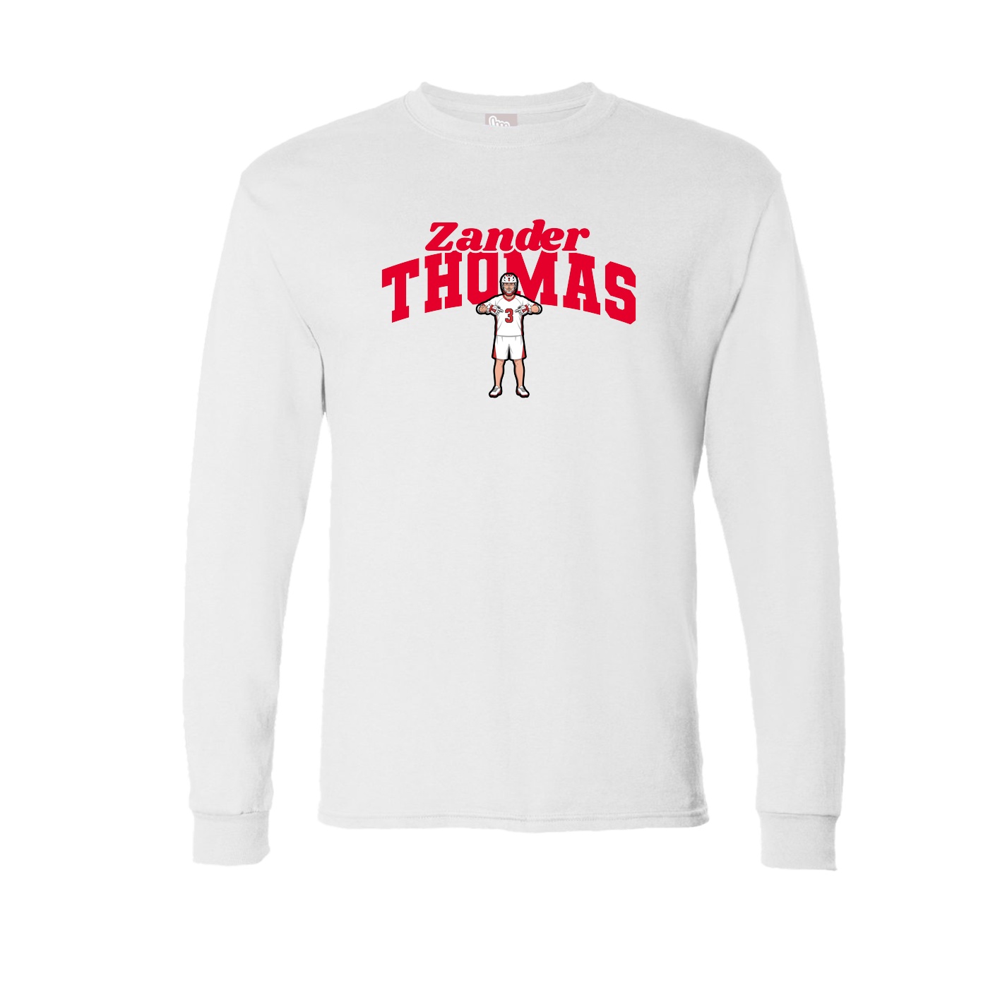 Long Sleeve Tee — Signature Arch in White