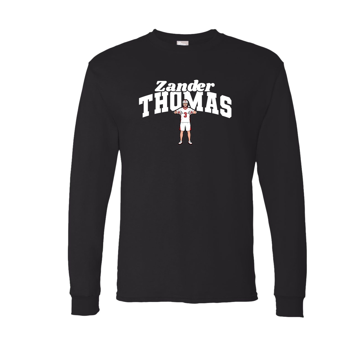 Long Sleeve Tee — Signature Arch in Black