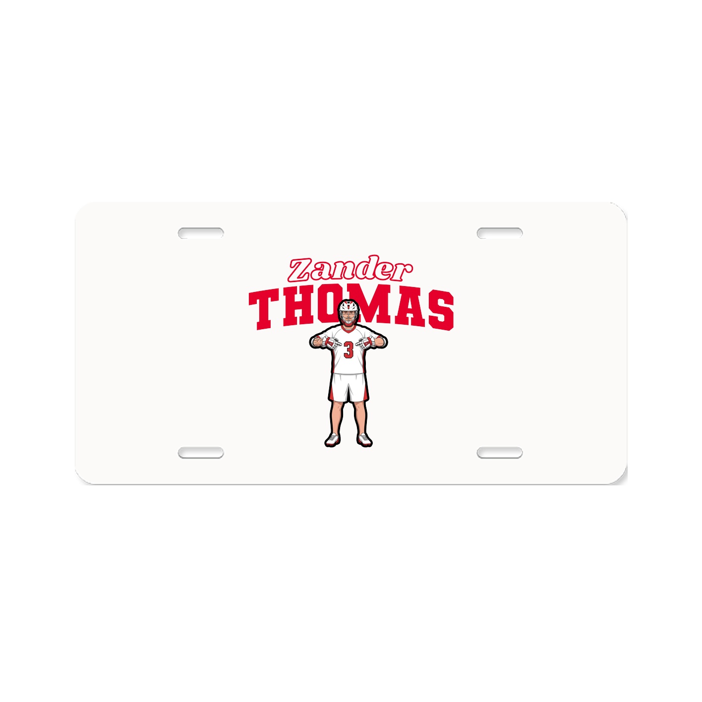 License Plate — Name Arch in Classic