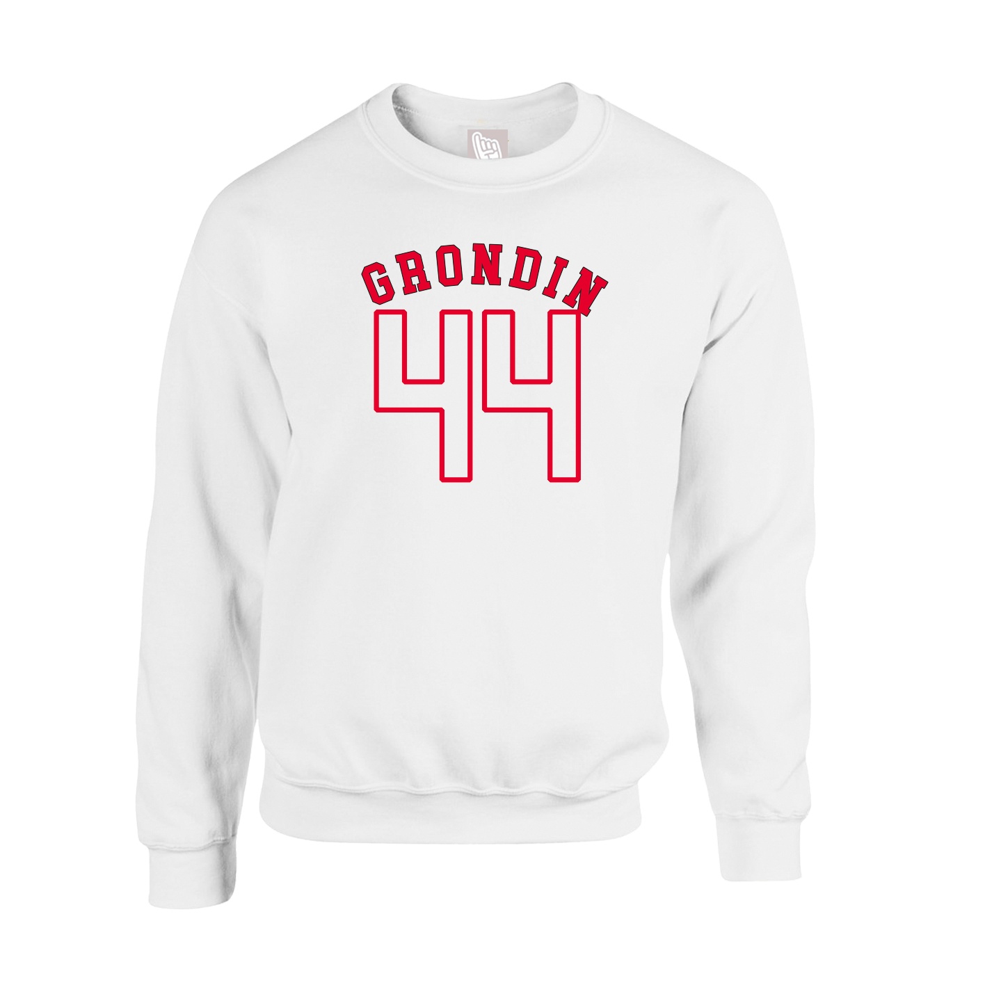Fleece Crew — Shirsey Arch in White