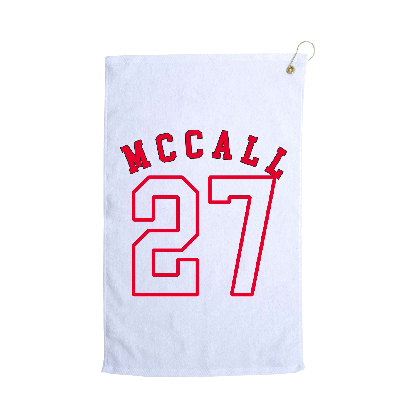 Golf Towel — Shirsey Arch in White
