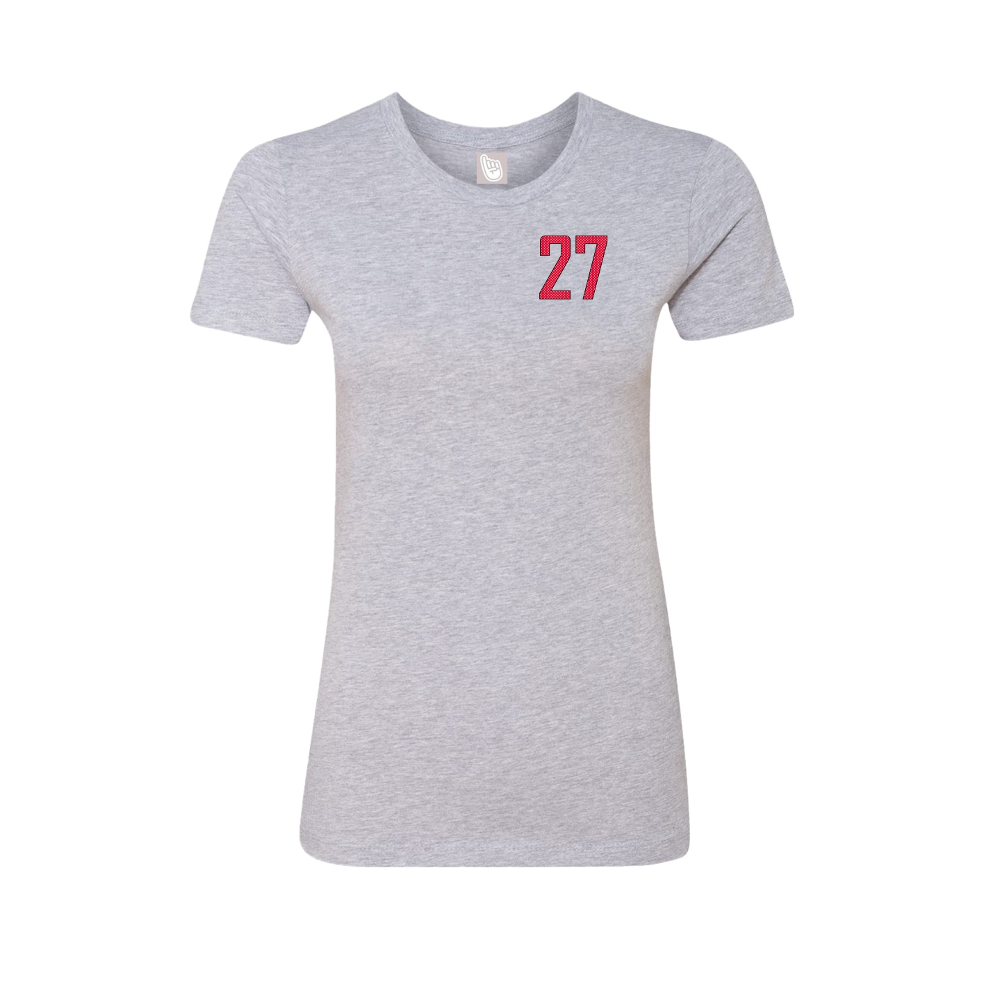 Fitted Women's Tee — Front Shirsy in Grey