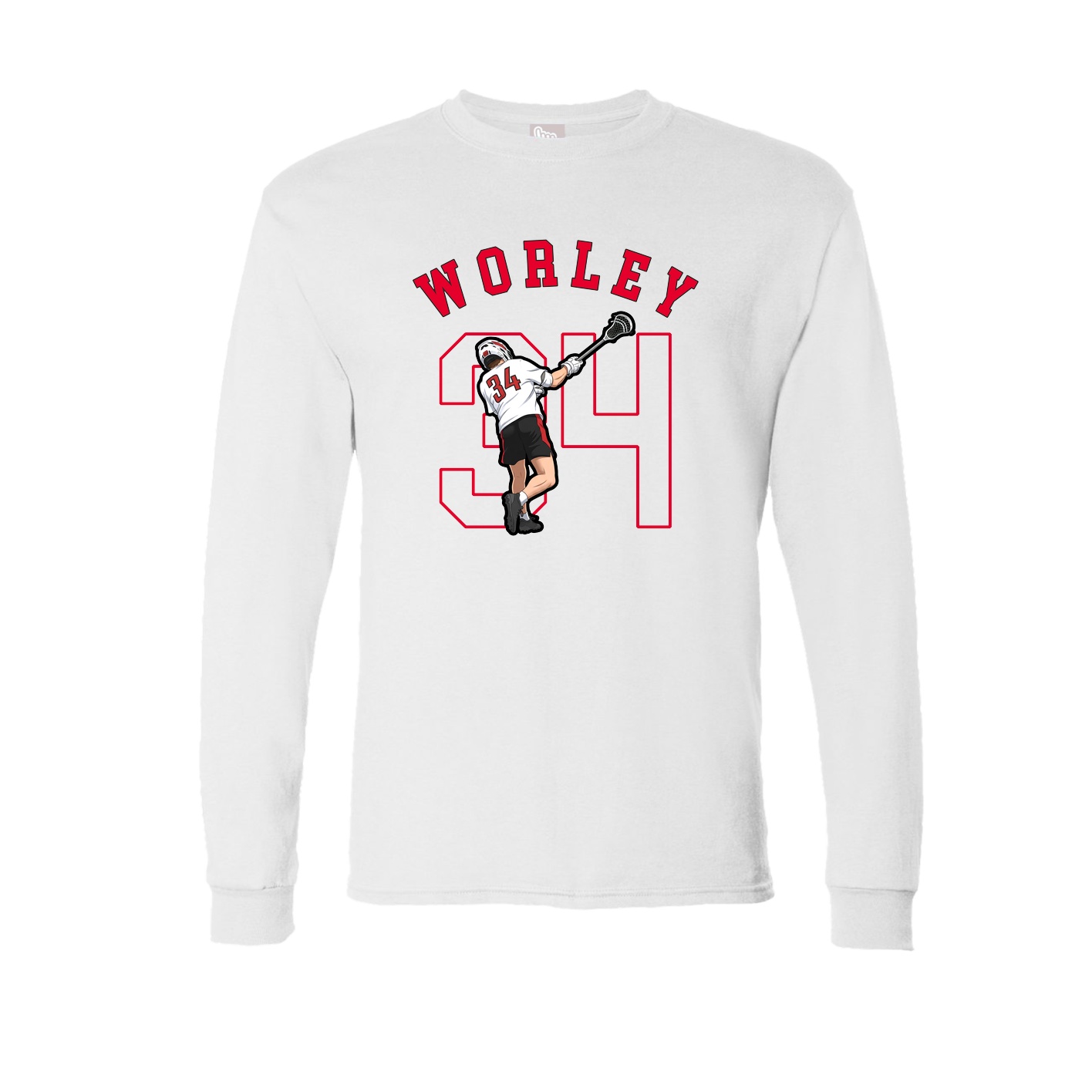 Long Sleeve Tee — Shirsey Arch in White
