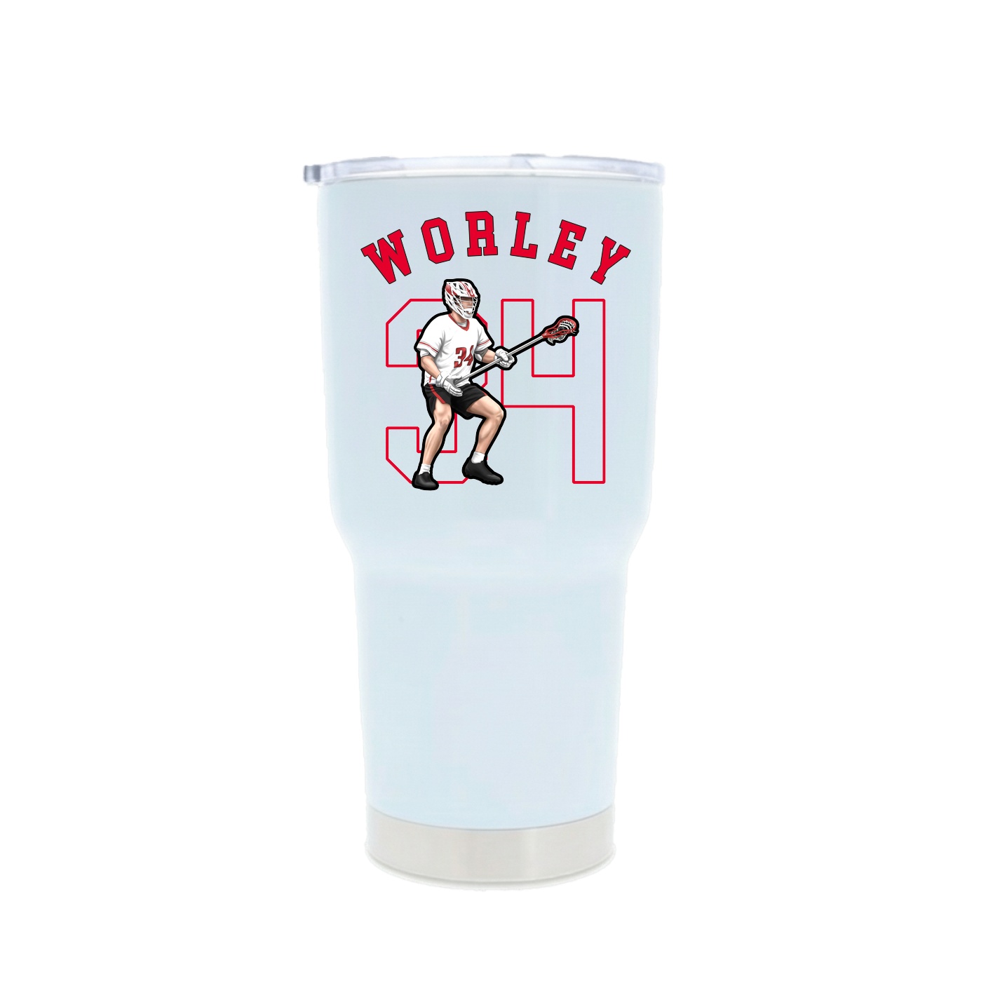30oz Stainless Steel Tumbler — Shirsey Arch in White