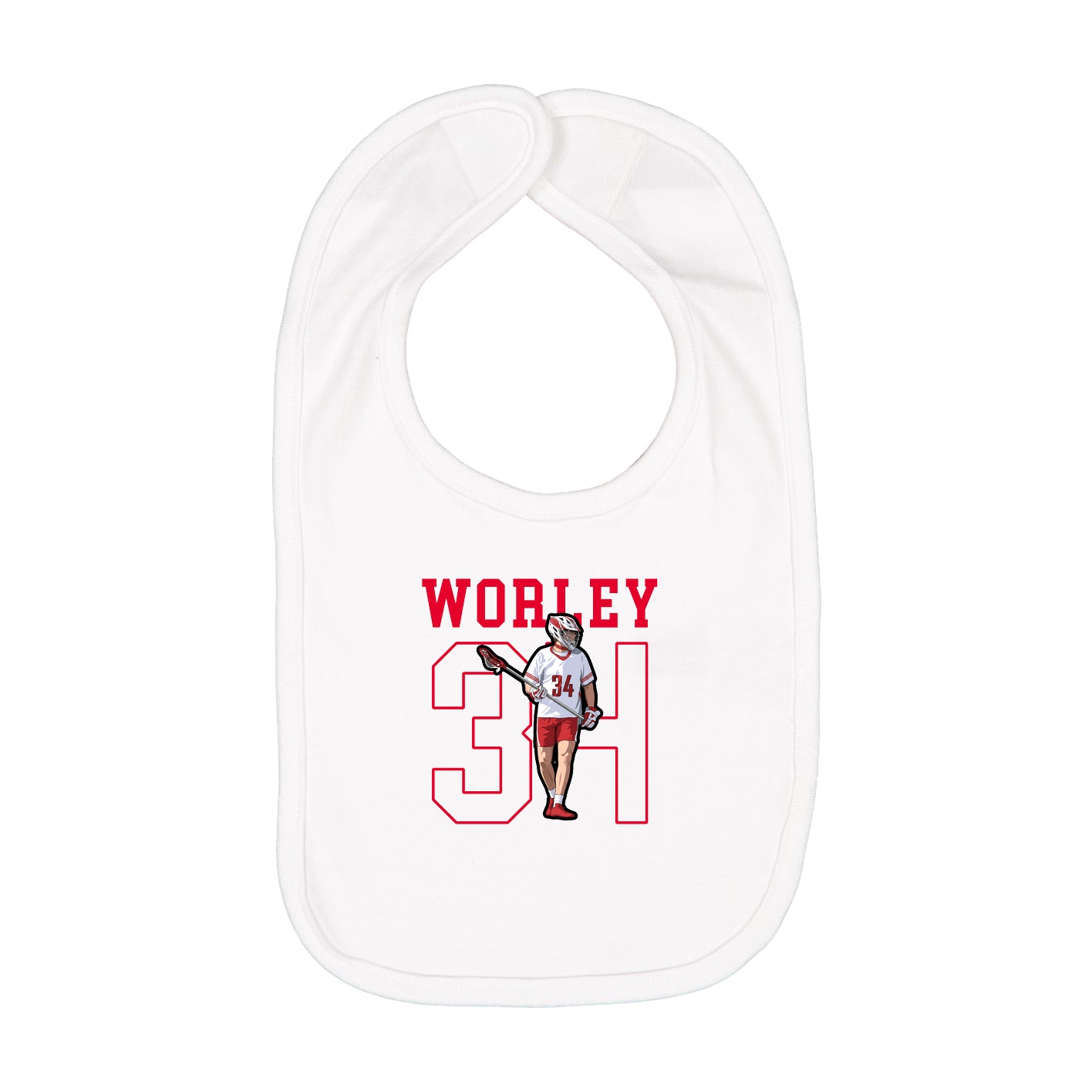 Infant Bib — Shirsey in White