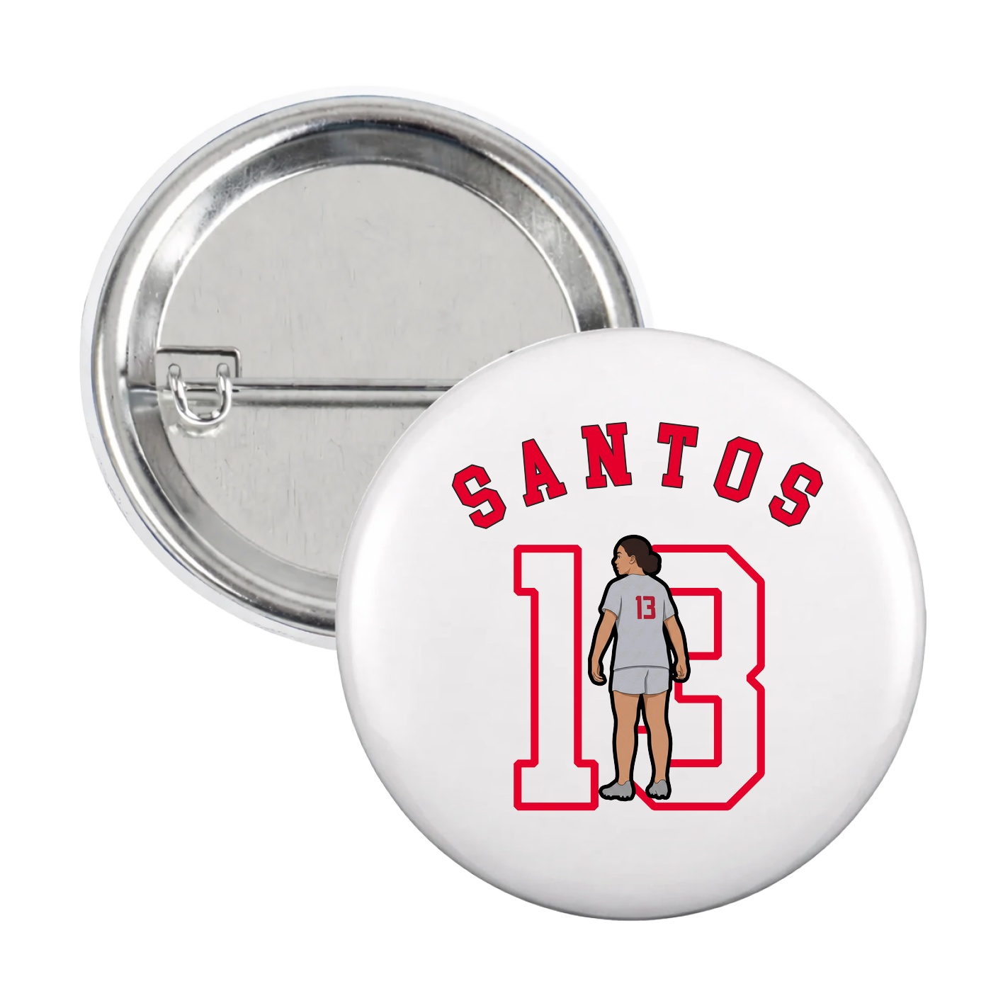 Game Day Button — Shirsey Arch in White