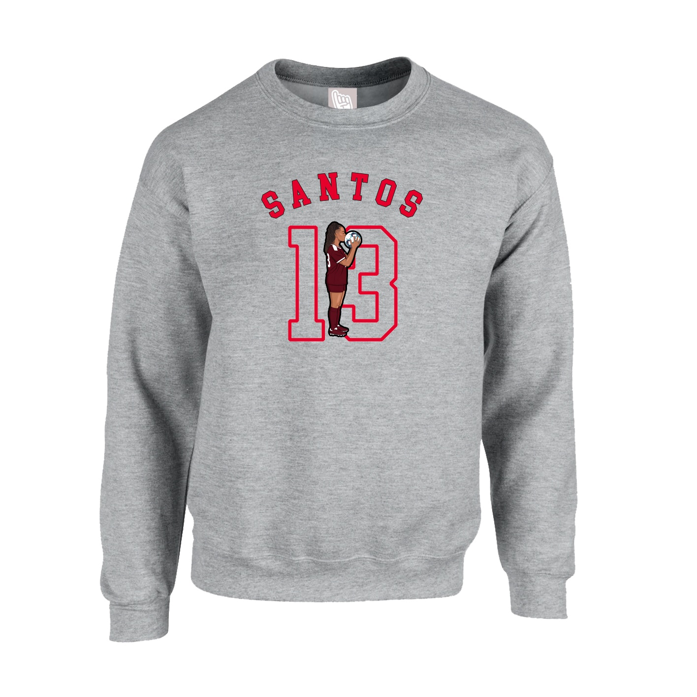 Fleece Crew — Shirsey Arch in Grey