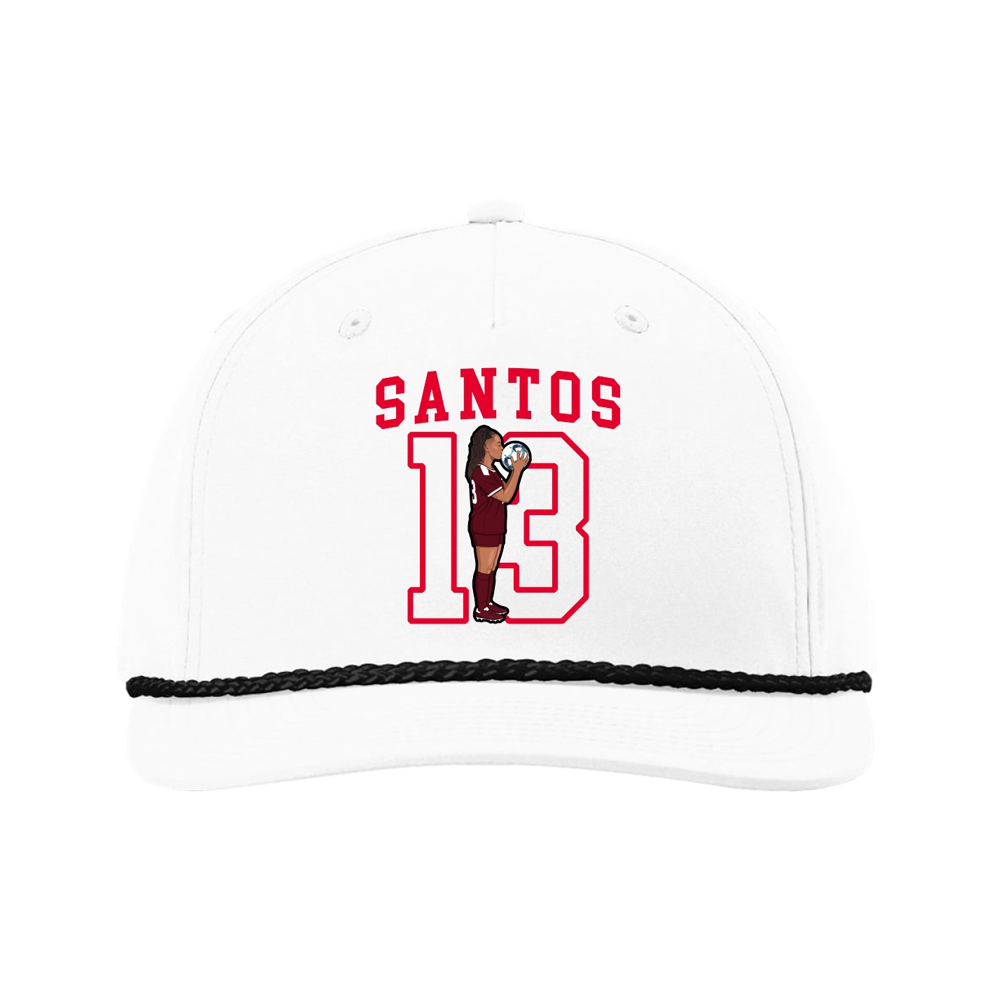 Five-Panel Classic Rope Cap — Shirsey in White