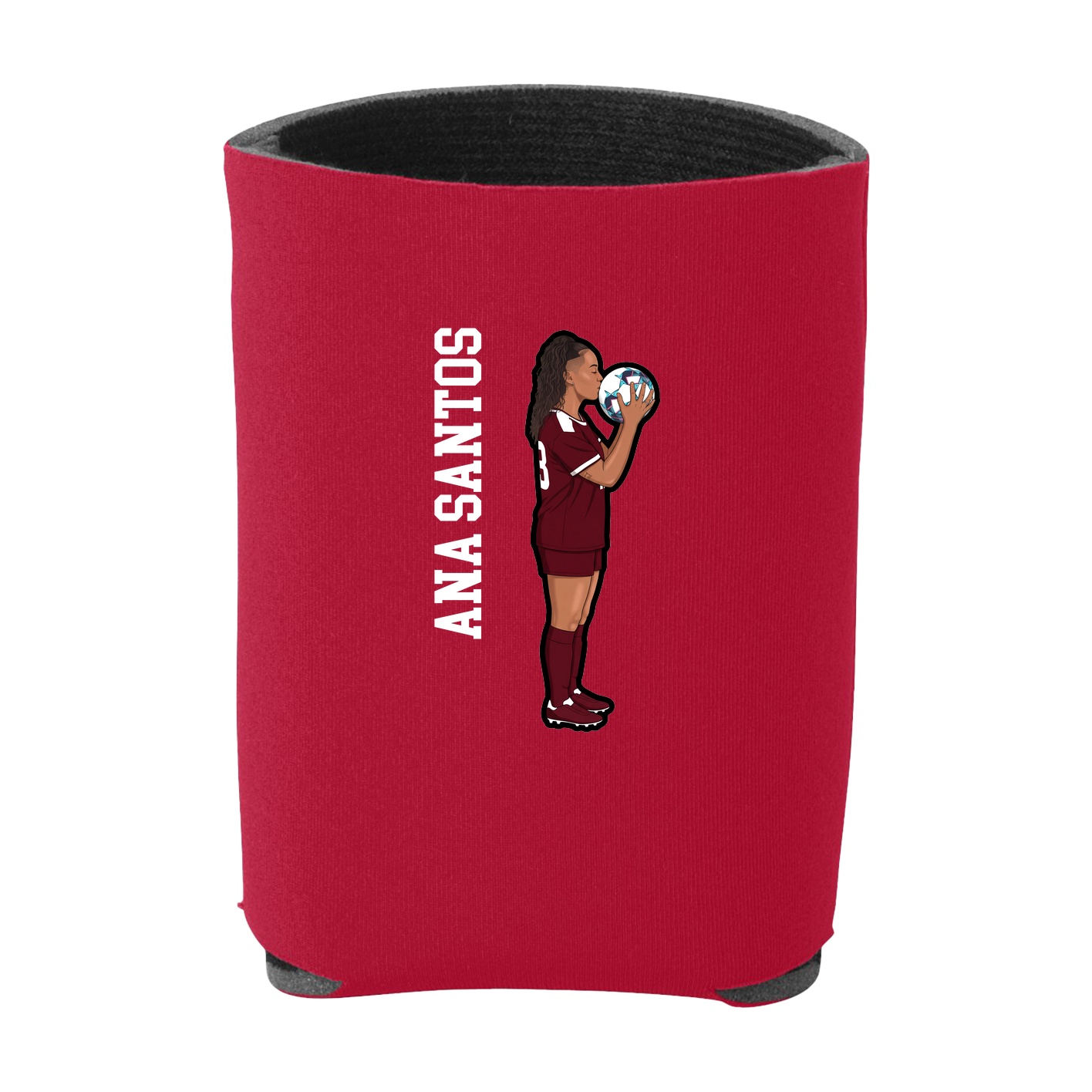 Can Holder — Name Vertical in Red