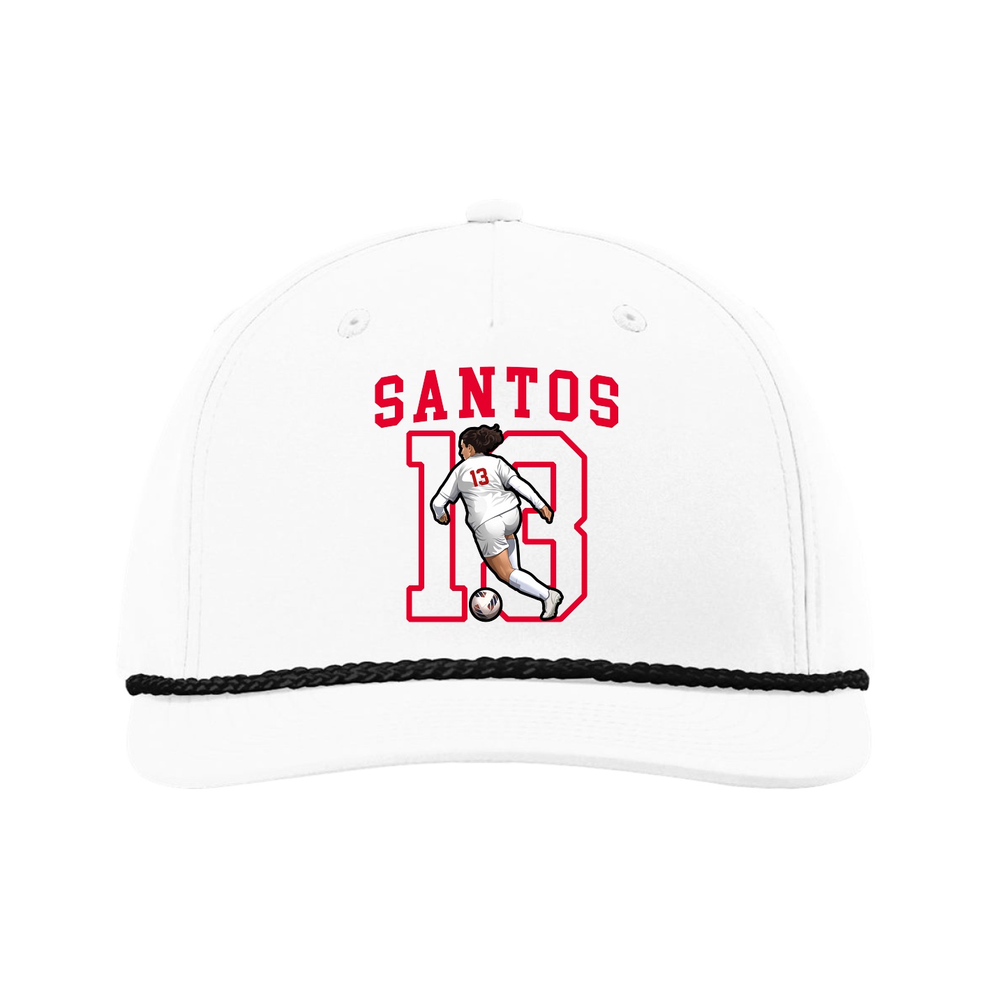 Five-Panel Classic Rope Cap — Shirsey in White