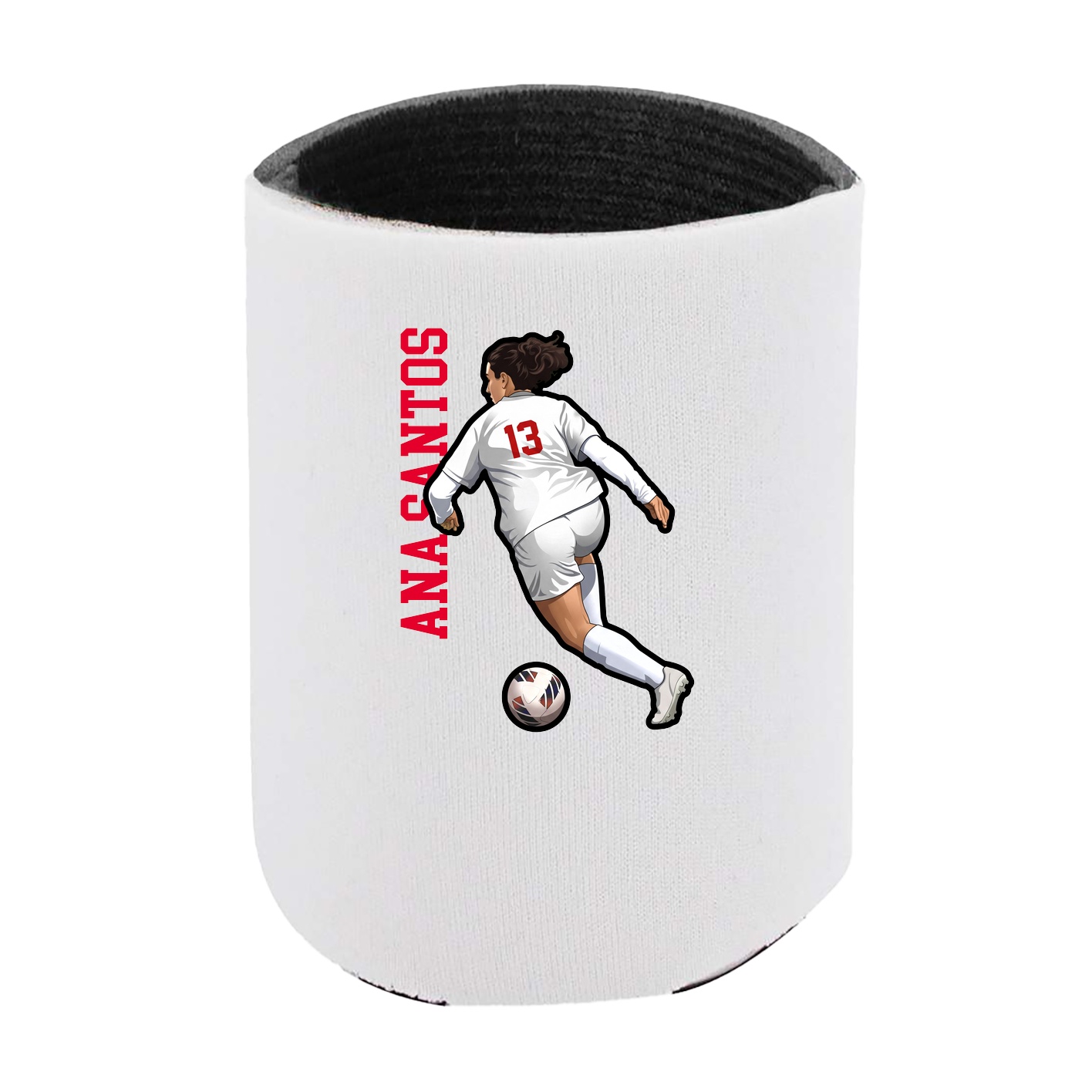 Can Holder — Name Vertical in White