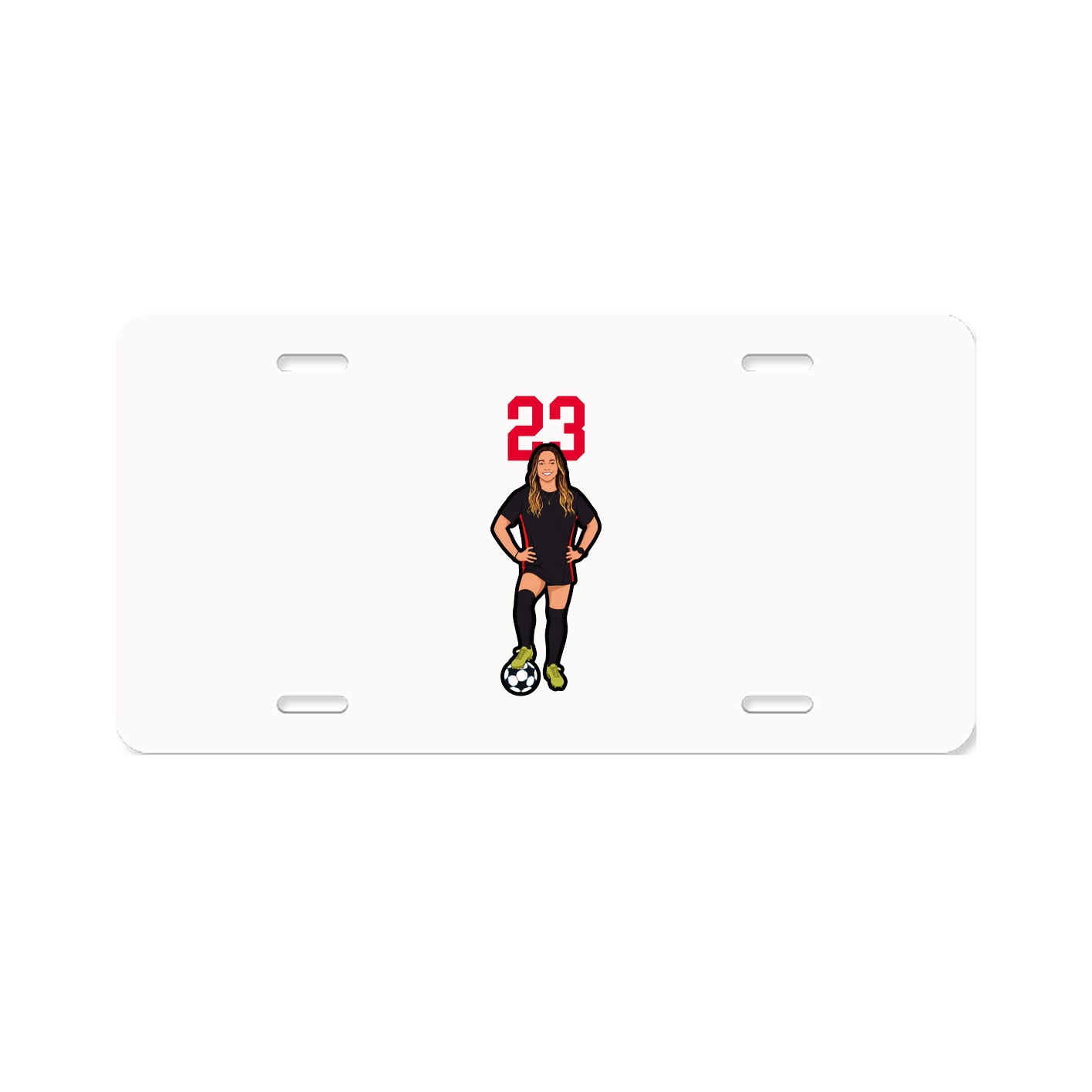 License Plate — Number Top in Classic