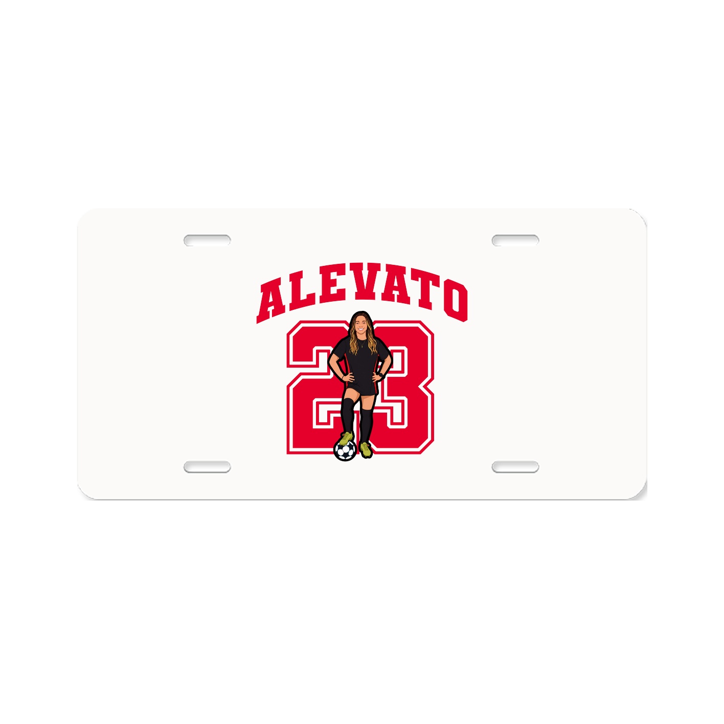 License Plate — Number in Classic