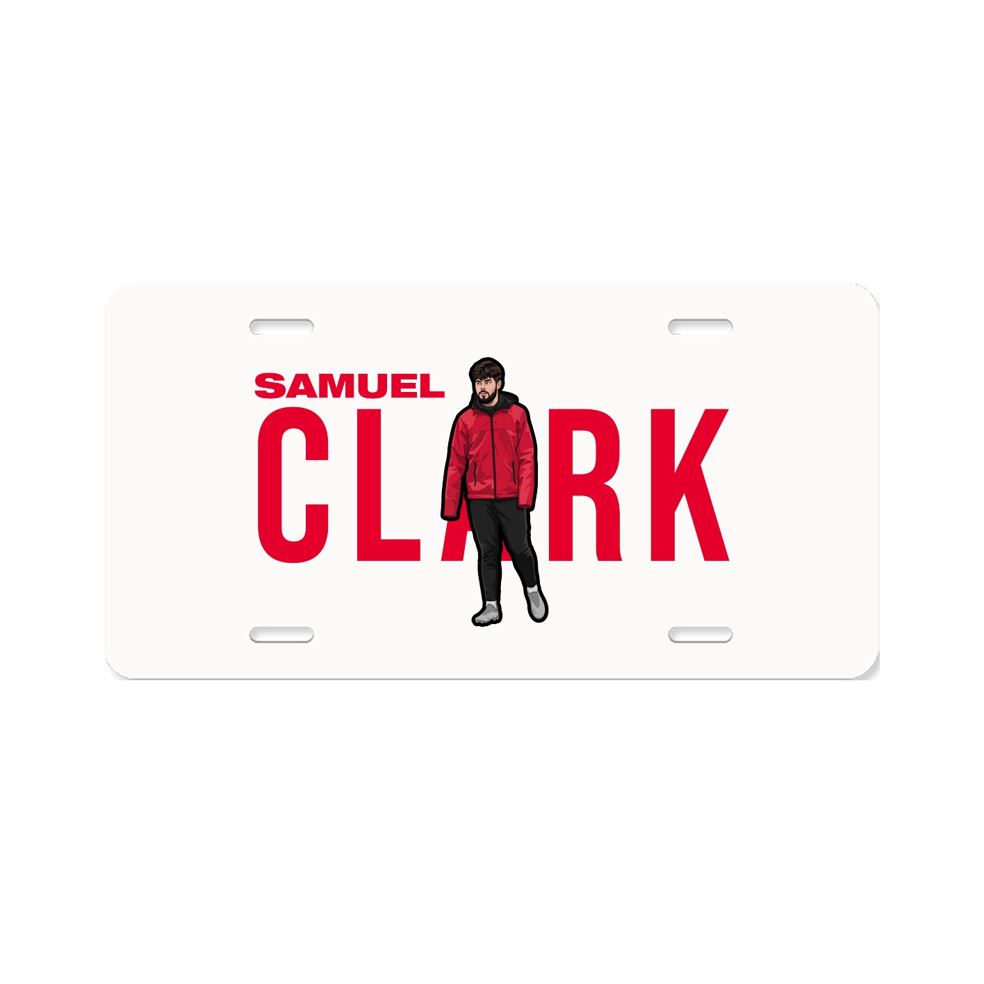 License Plate — Player Name in Classic