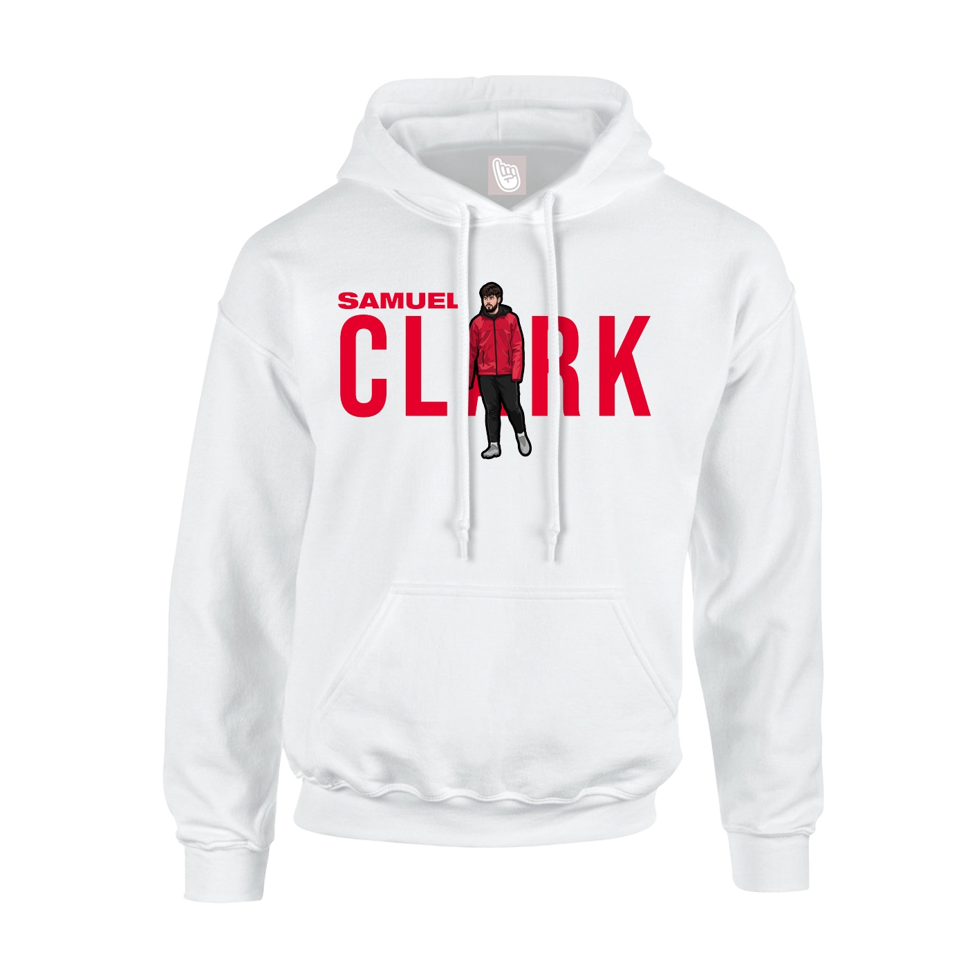 Youth Hoodie — Player Name in White
