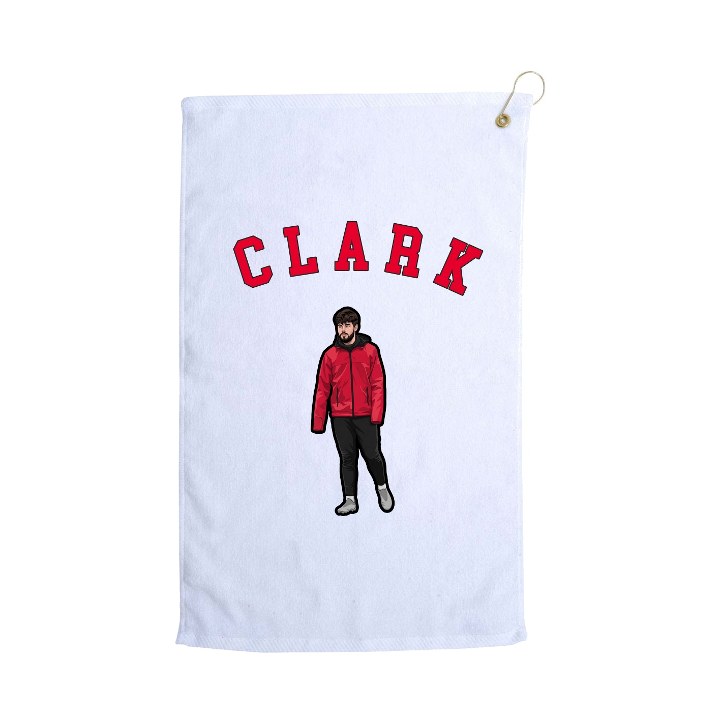 Golf Towel — Shirsey Arch in White