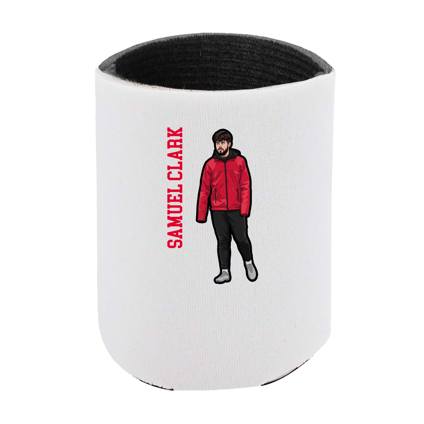 Can Holder — Name Vertical in White