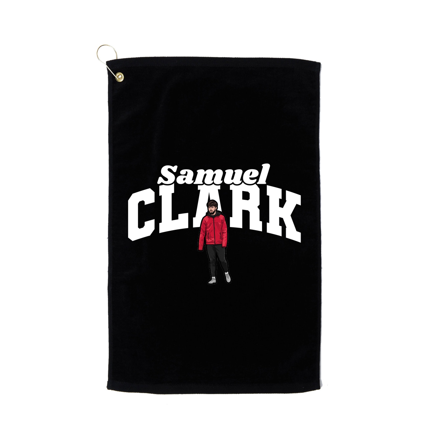 Golf Towel — Signature Arch in Black