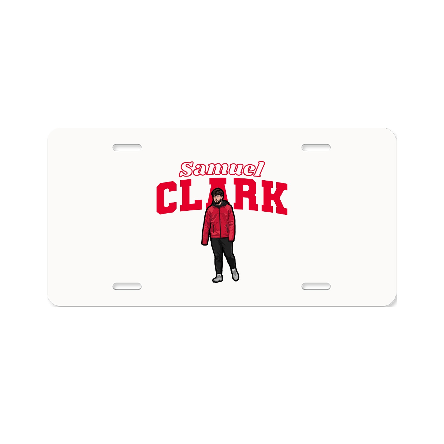License Plate — Name Arch in Classic
