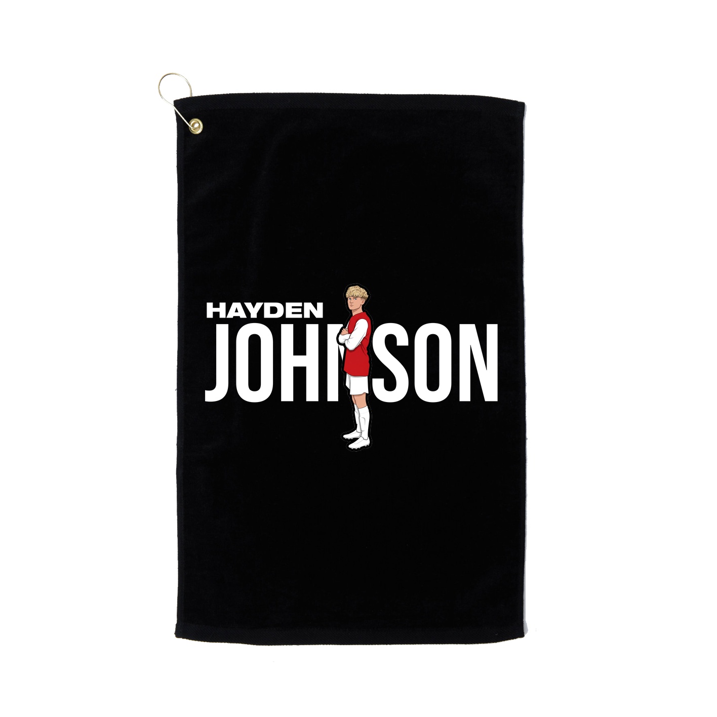 Golf Towel — Player Name in Black