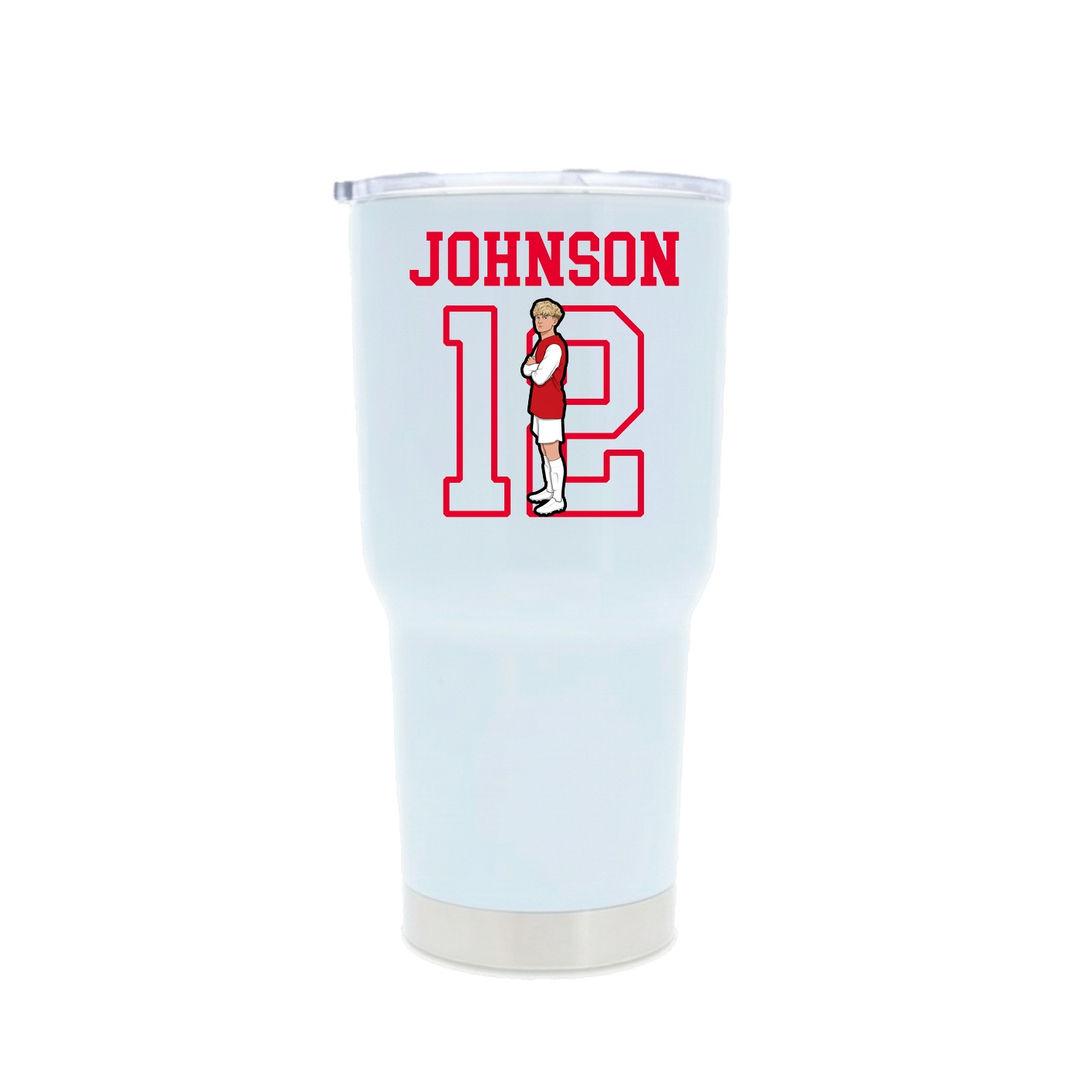30oz Stainless Steel Tumbler — Shirsey in White