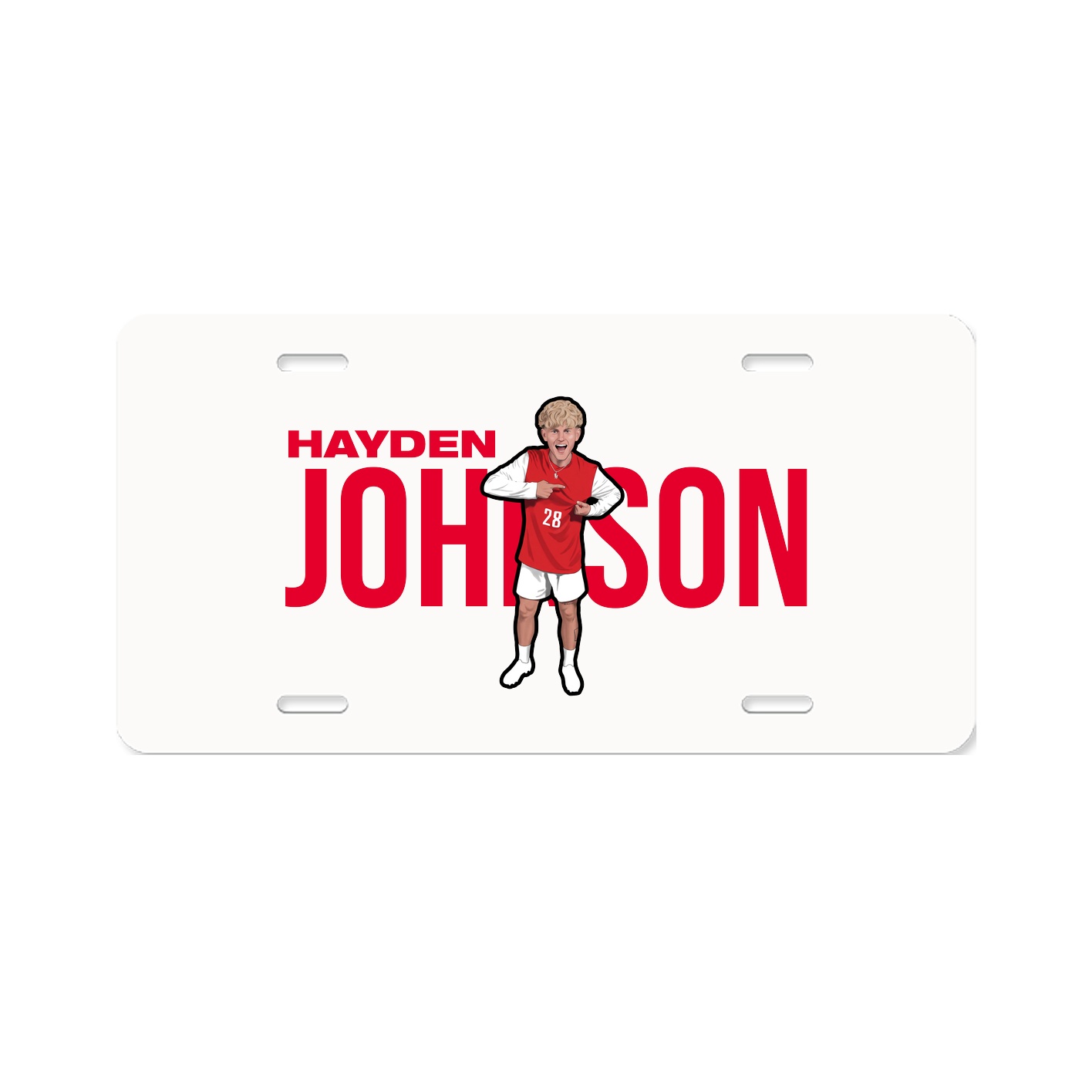License Plate — Player Name in Classic