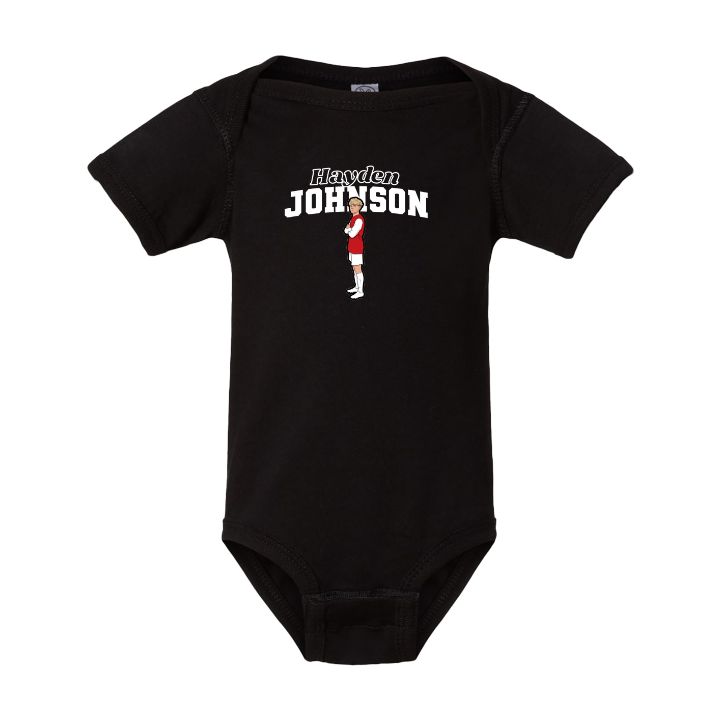 Baby Onesie — Name Arch in Black