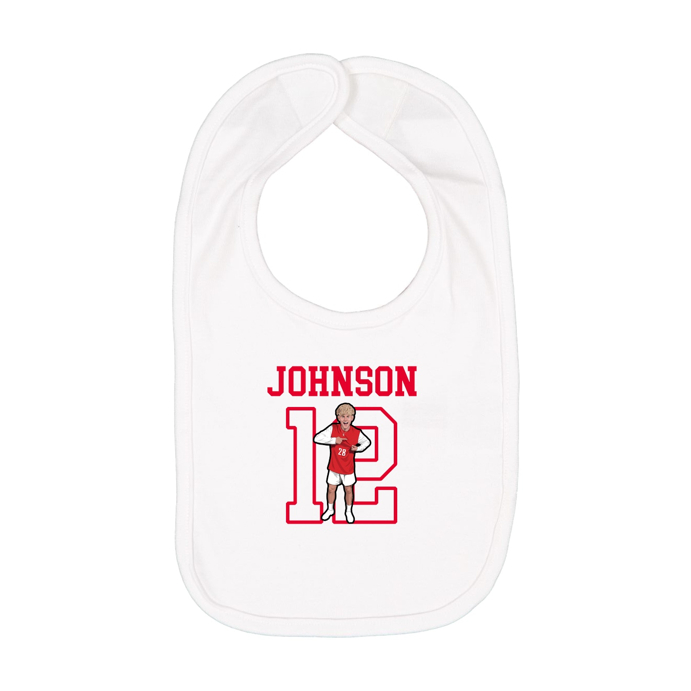 Infant Bib — Shirsey in White