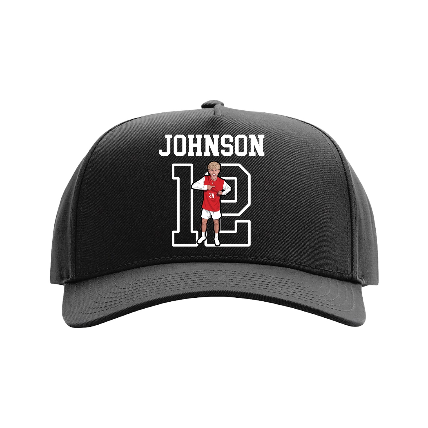 Full Fabric Five-Panel Champ Cap — Shirsey in Black