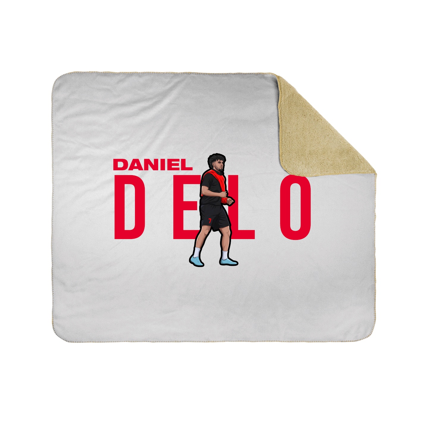 Throw Blanket — Player Name in White