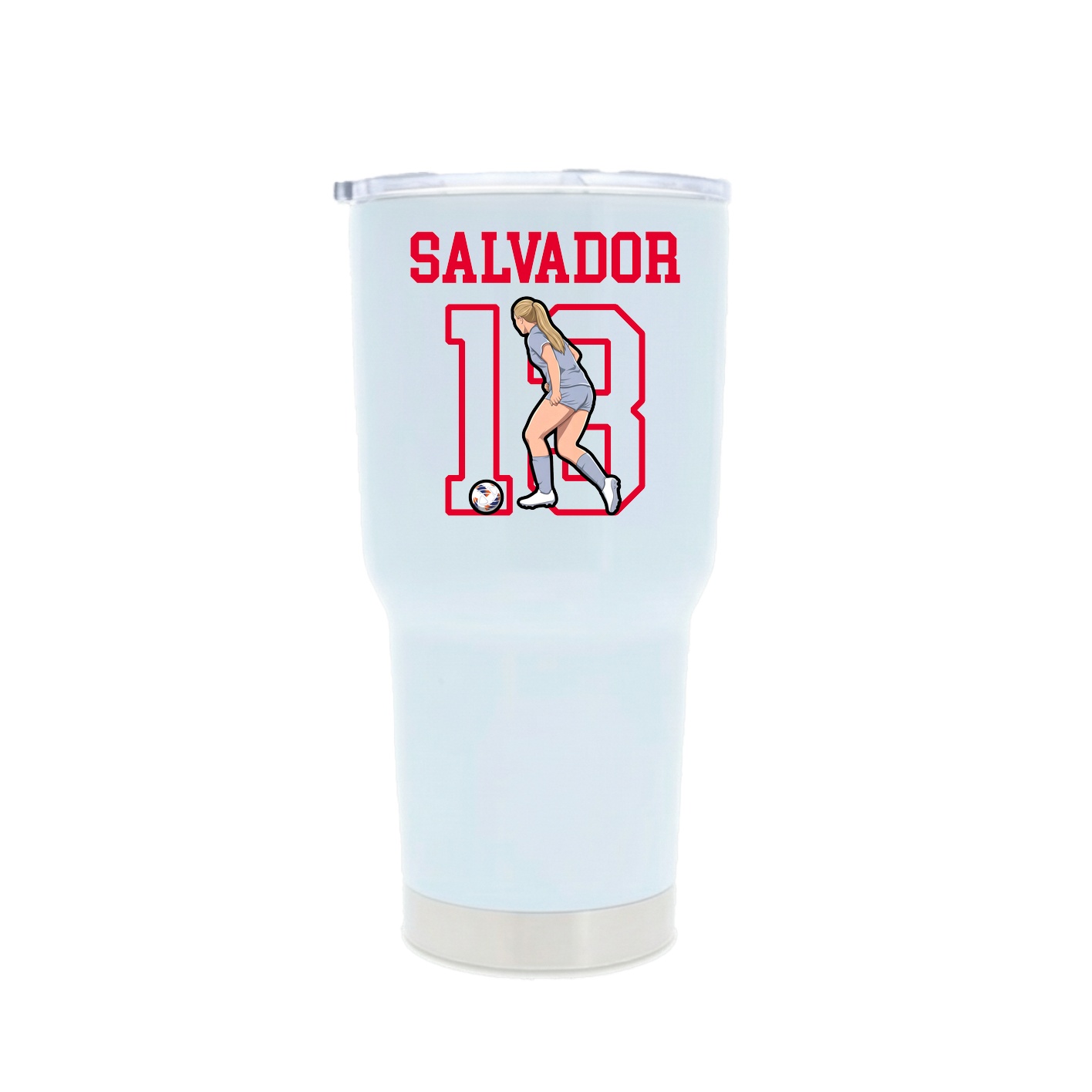 30oz Stainless Steel Tumbler — Shirsey in White