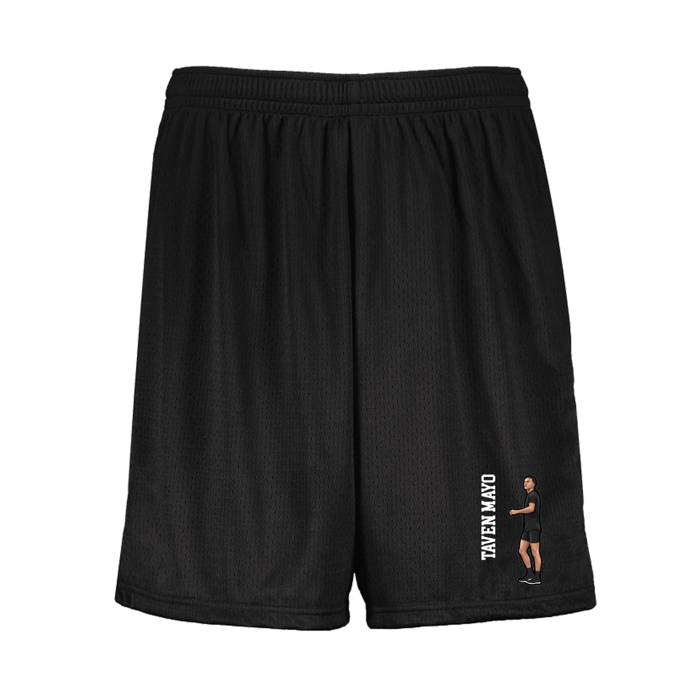 Shorts — Name Vertical in Black