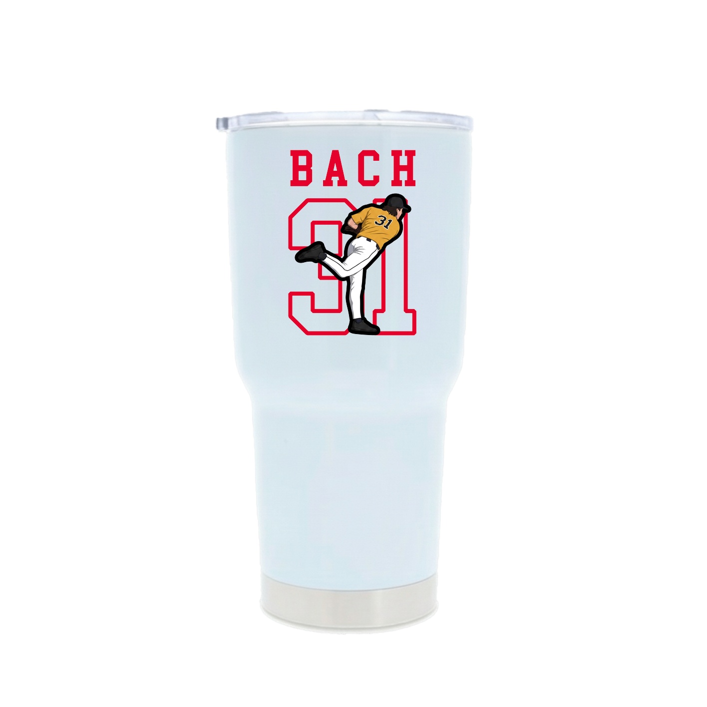 30oz Stainless Steel Tumbler — Shirsey in White