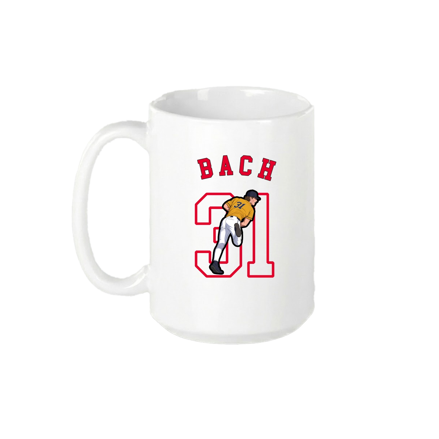 15oz Coffee Mug — Shirsey Arch in White