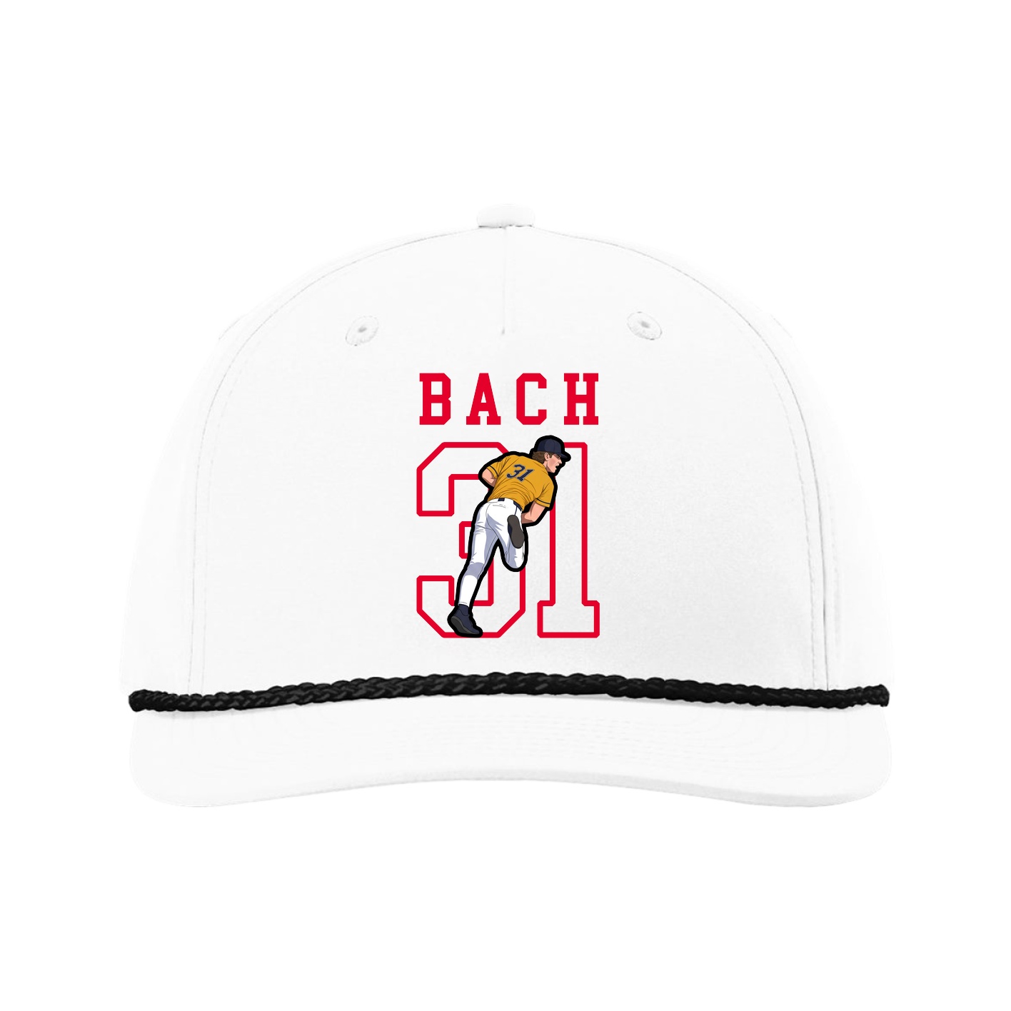 Five-Panel Classic Rope Cap — Shirsey in White